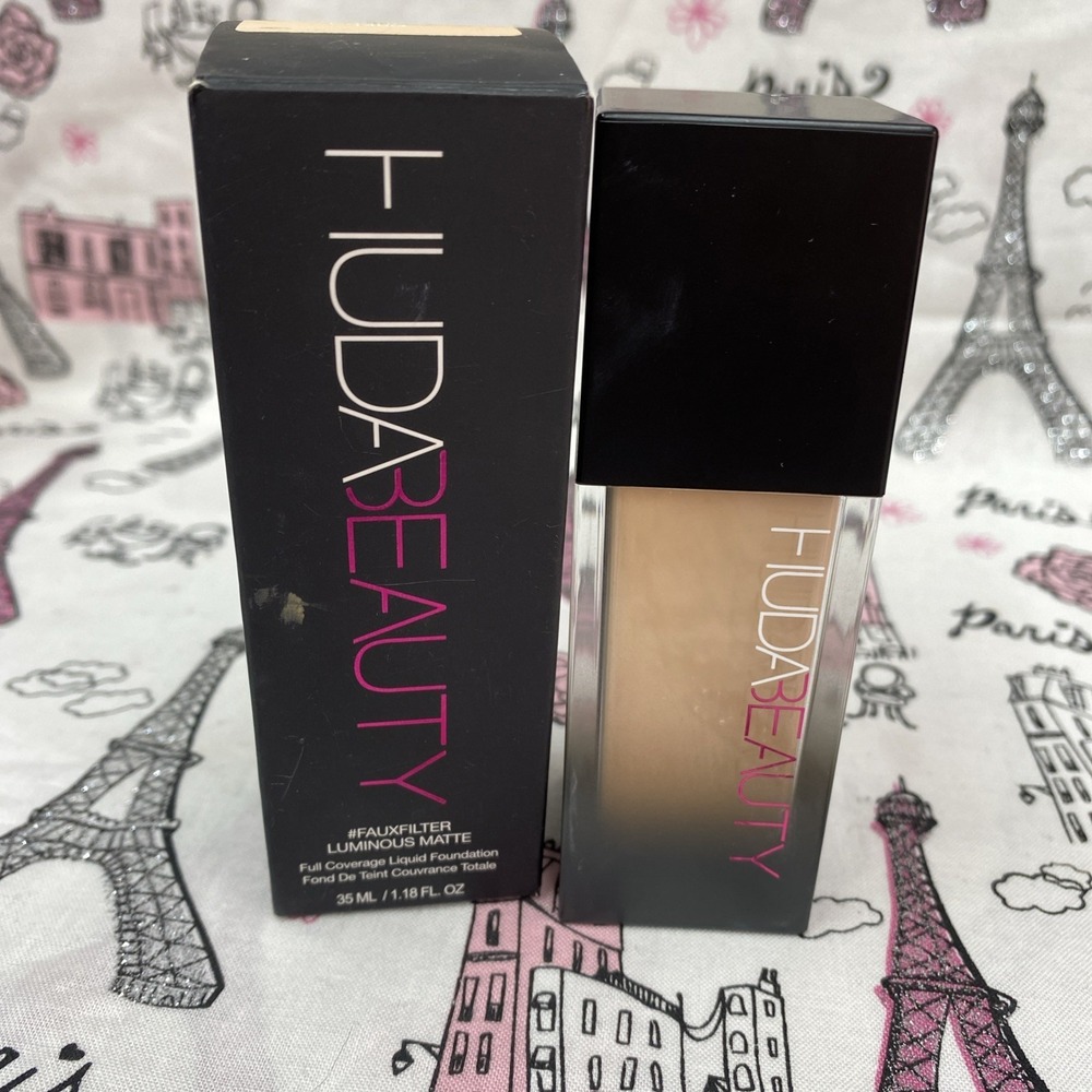 Huda Beauty FauxFilter Luminous Matte Liquid Foundation CASHEW 140G  Read Descri